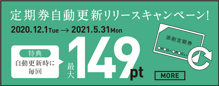 定期券自動更新キャンペーン